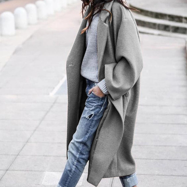 Solid Color Warm Woolen Jacket