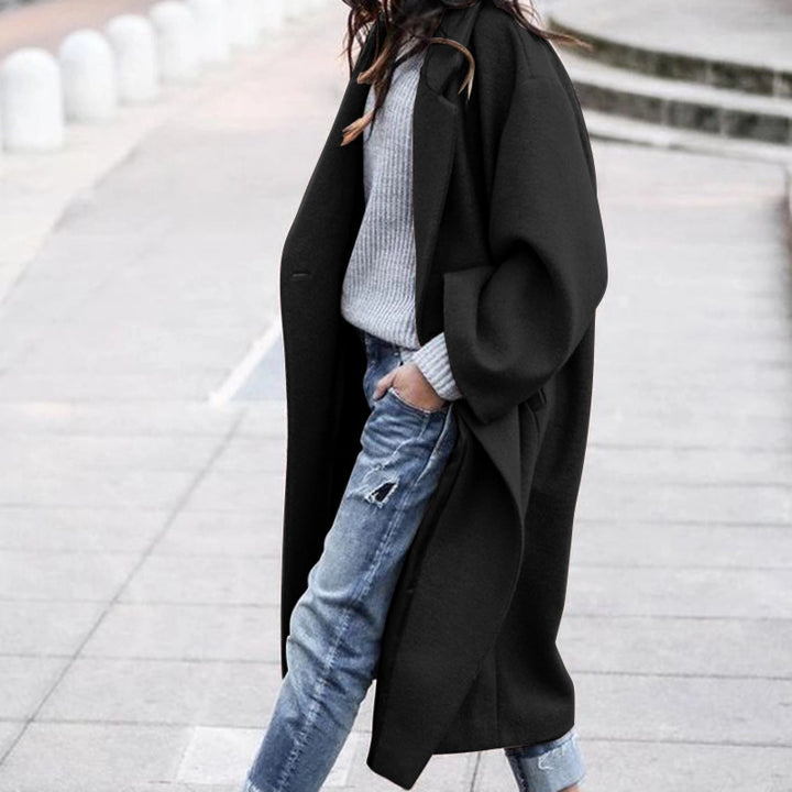 Solid Color Warm Woolen Jacket