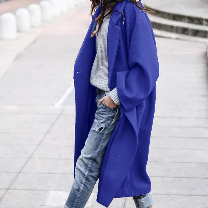 Solid Color Warm Woolen Jacket