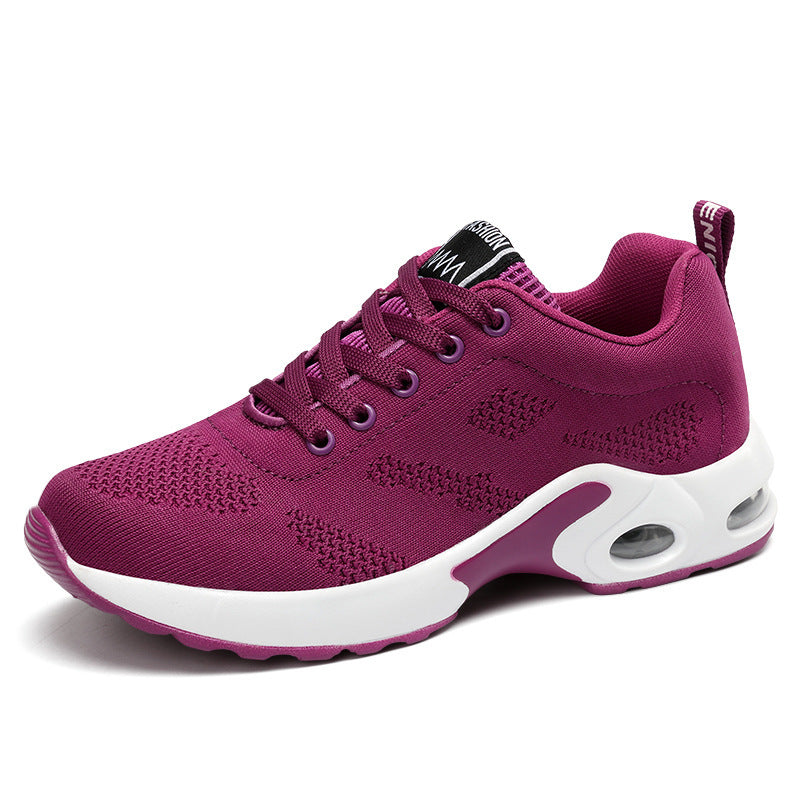 Women's Air Cushion Running Trainers Breathable Mesh Lace Up Sport Sneakers