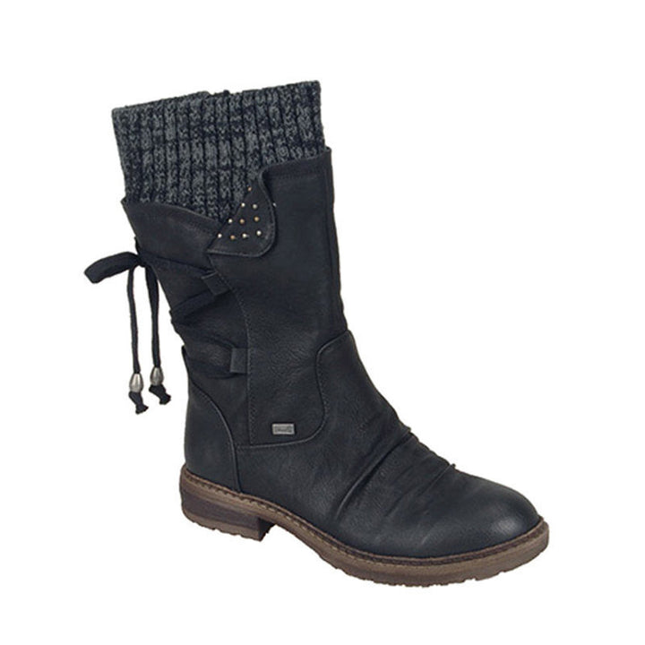 Large Round Toe Martin Boots