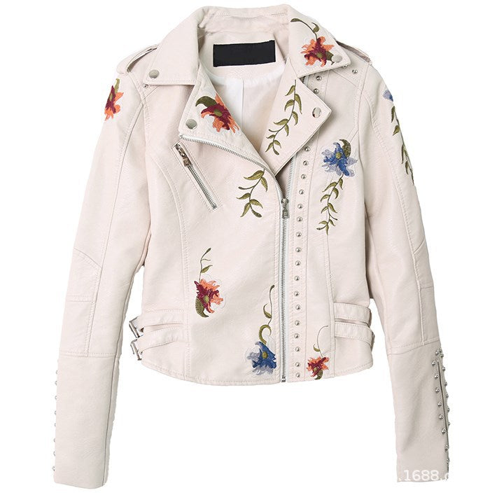 Fashion Leather Women'S Short Coat