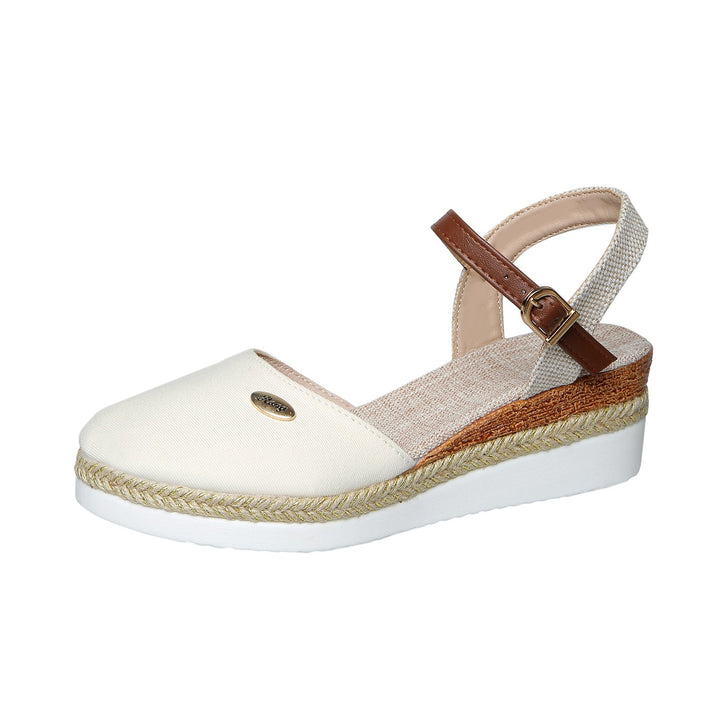 Women's Espadrille Platform Sandals Suede Ankle Strap Flatform Summer Shoes