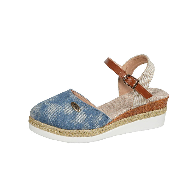 Women's Espadrille Platform Sandals Suede Ankle Strap Flatform Summer Shoes