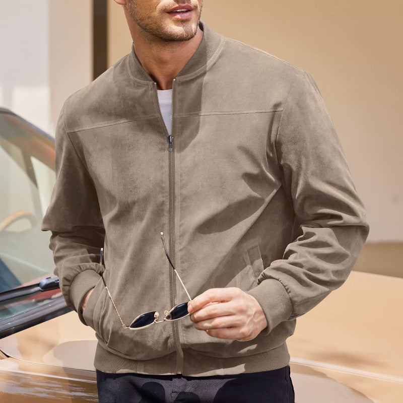 Men's Casual Lightweight Zip Up Bomber Jacket
