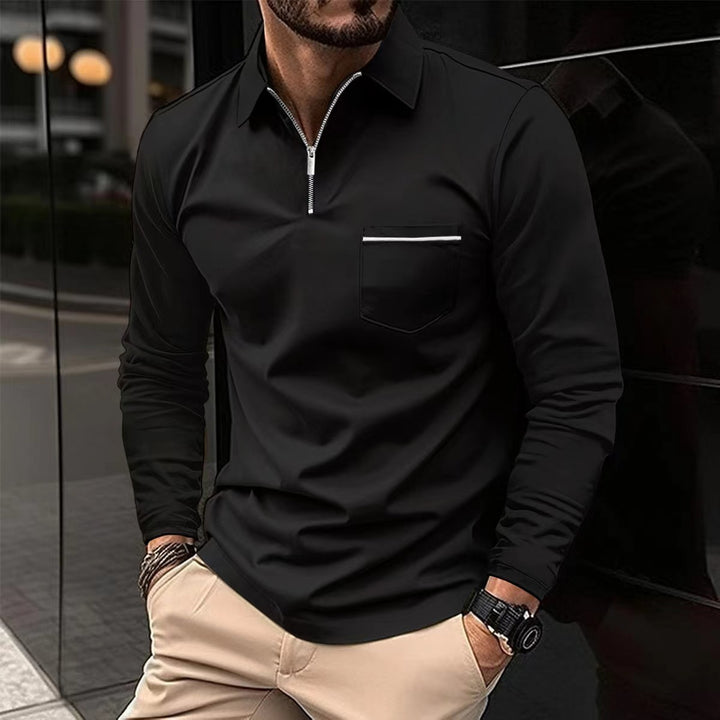 Men'S Long Sleeve Polo Shirt