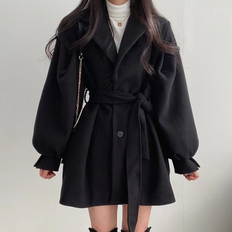 Tight Waist Thickened Medium-Long Clothes
