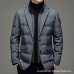 Grey detachable stand collar fake two pieces
